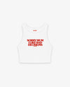 Rib Cropped Top - Sorry Mum I Like Bad Decisions