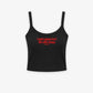 Rib Tank Top - I Want Peace But I Flirt With Chaos