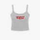 Rib Tank Top - I Want Peace But I Flirt With Chaos