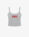 Rib Tank Top - I Want Peace But I Flirt With Chaos
