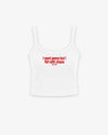 Rib Tank Top - I Want Peace But I Flirt With Chaos
