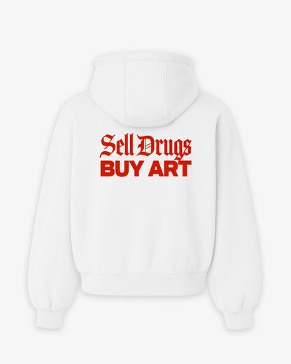 Oversized Hoodie - Sell Drugs Buy Art