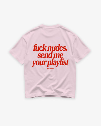 Heavy Oversized Tee - Send Me Your Playlist