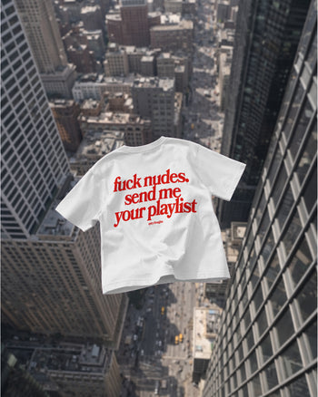 Heavy Oversized Tee - Send Me Your Playlist
