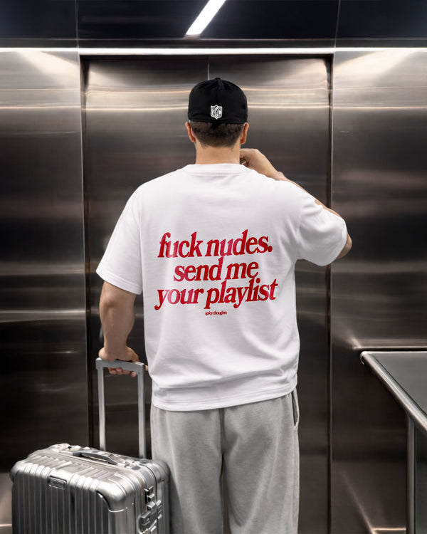 Heavy Oversized Tee - Send Me Your Playlist