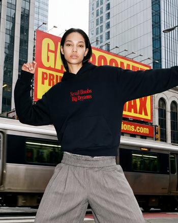 Oversized Hoodie - Small Boobs Big Dreams