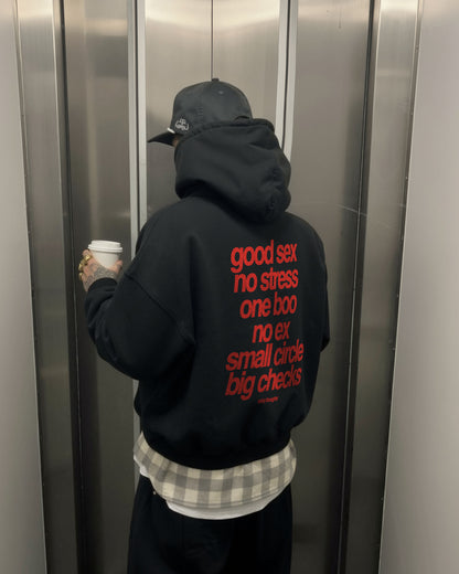 Oversized Hoodie - Small Circle Big Checks
