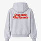 Oversized Hoodie - Social Media Killed Romance