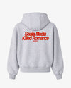 Oversized Hoodie - Social Media Killed Romance