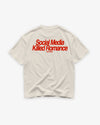 Heavy Oversized Tee - Social Media Killed Romance