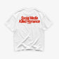 Heavy Oversized Tee - Social Media Killed Romance
