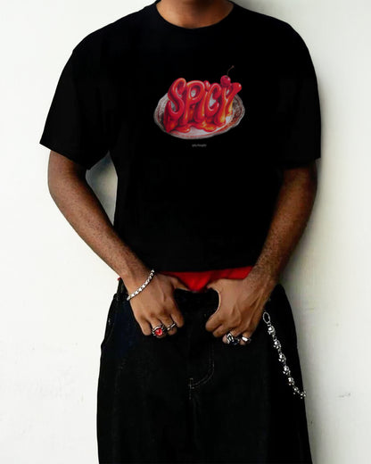 Heavy Oversized Tee - Spicy Cherry