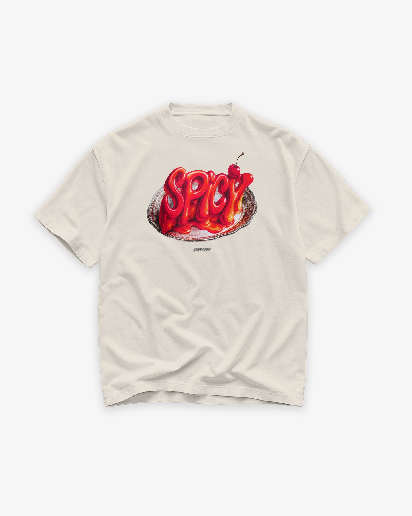 Heavy Oversized Tee - Spicy Cherry