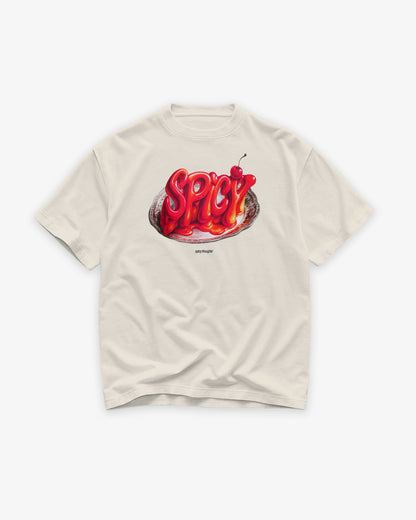 Heavy Oversized Tee - Spicy Cherry