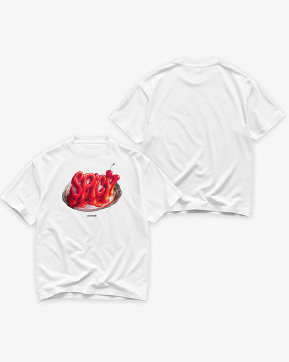 Heavy Oversized Tee - Spicy Cherry