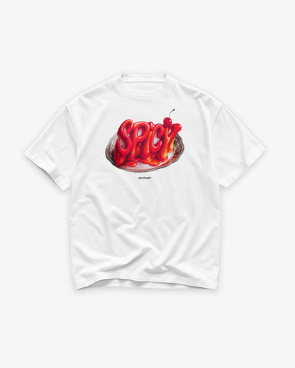 Heavy Oversized Tee - Spicy Cherry