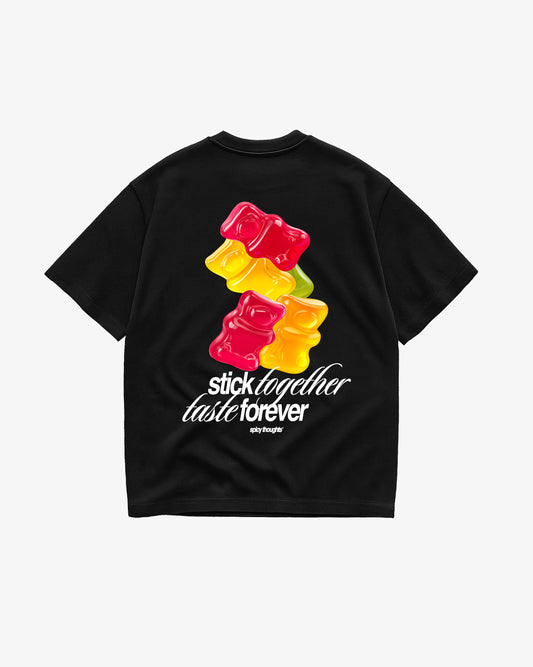 Heavy Oversized Tee - Stick Together Taste Forever