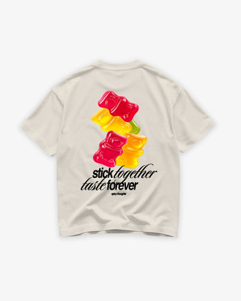 Heavy Oversized Tee - Stick Together Taste Forever