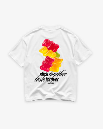 Heavy Oversized Tee - Stick Together Taste Forever