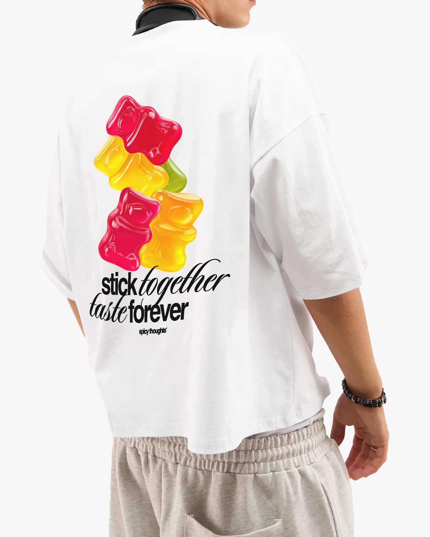 Heavy Oversized Tee - Stick Together Taste Forever