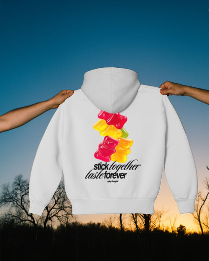 Oversized Hoodie - Stick Together Taste Forever
