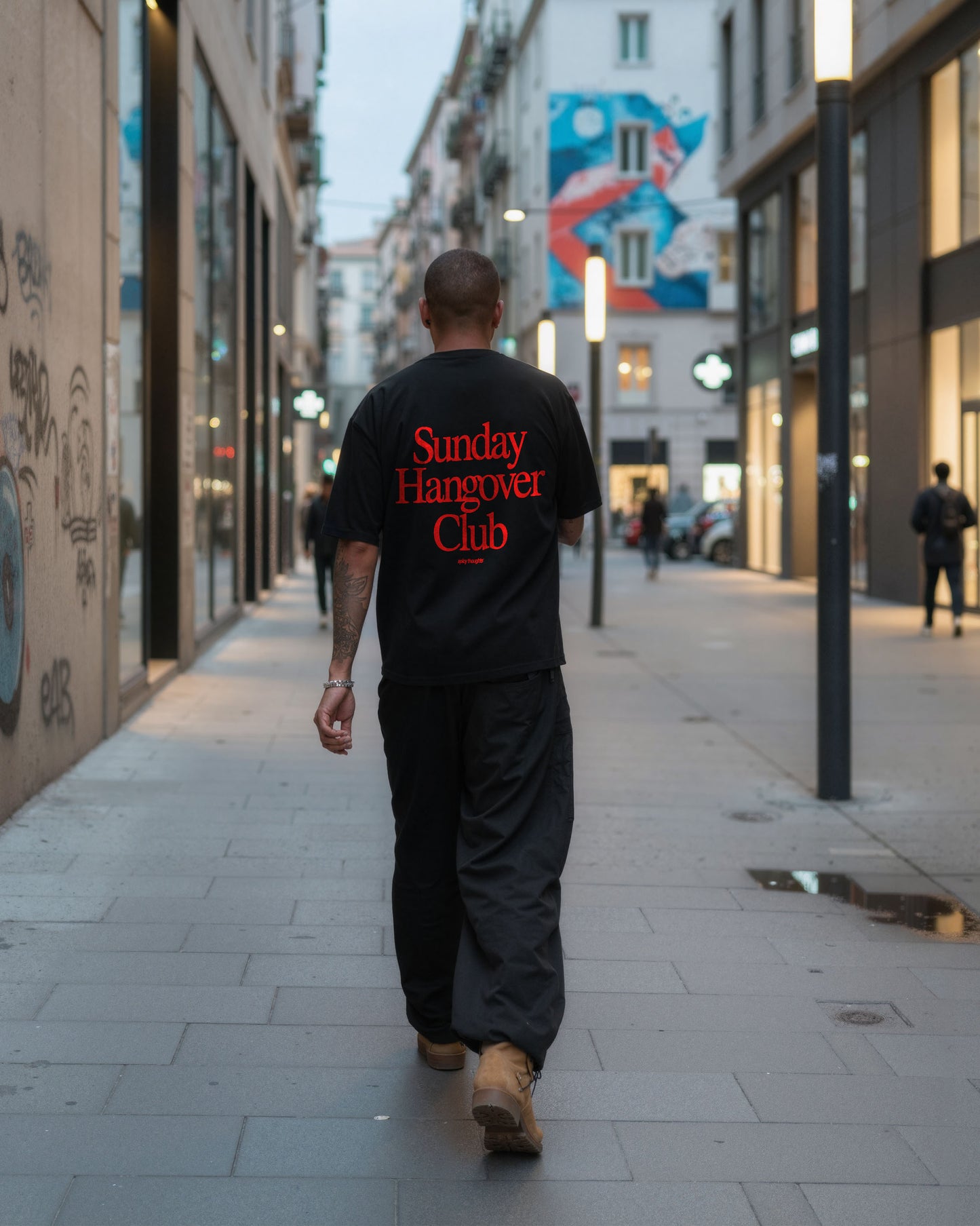 Heavy Oversized Tee - Sunday Hangover Club