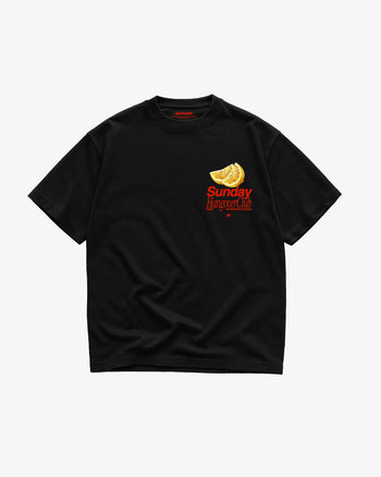 Heavy Oversized Tee - Sunday Hangover Club Frontprint