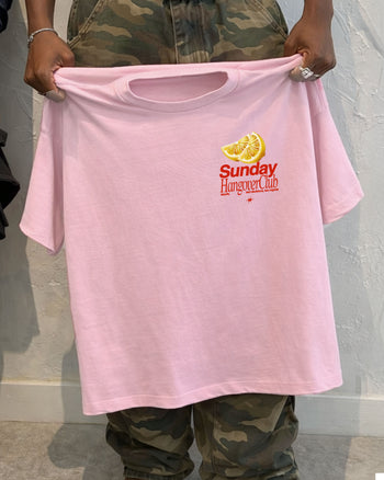 Heavy Oversized Tee - Sunday Hangover Club Frontprint