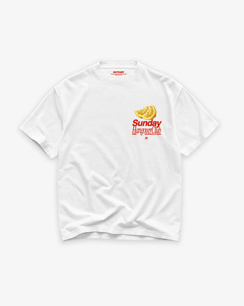 Heavy Oversized Tee - Sunday Hangover Club Frontprint
