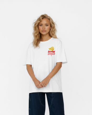 Heavy Oversized Tee - Sunday Hangover Club Frontprint