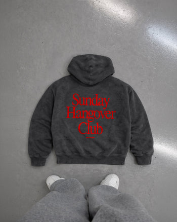 Oversized Hoodie Washed - Sunday Hangover Club