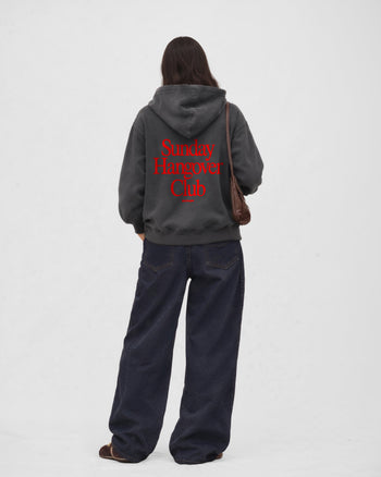 Oversized Hoodie Washed - Sunday Hangover Club