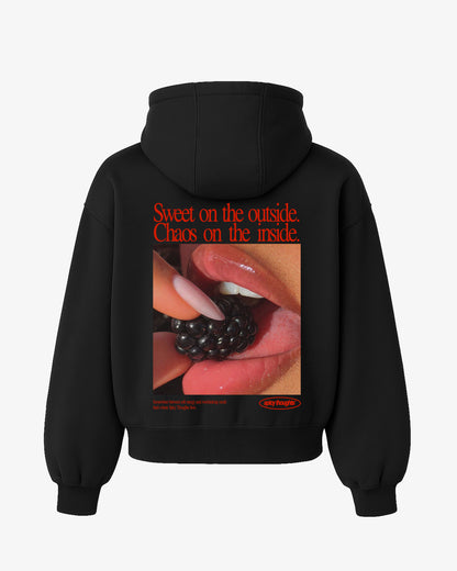 Oversized Hoodie - Sweet on the Outside. Chaos on the Inside.