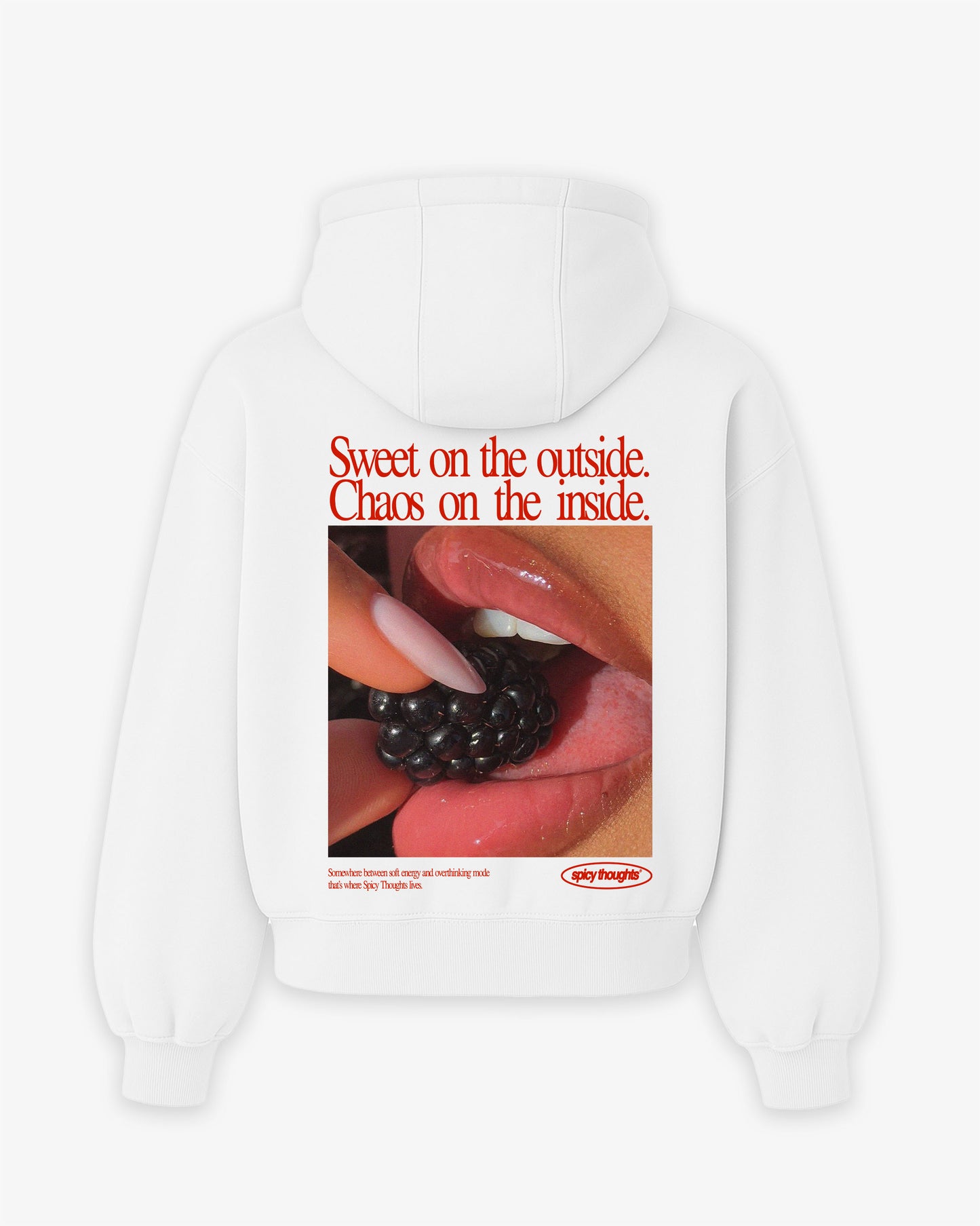 Oversized Hoodie - Sweet on the Outside. Chaos on the Inside.