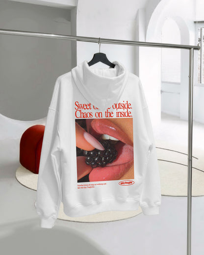 Oversized Hoodie - Sweet on the Outside. Chaos on the Inside.