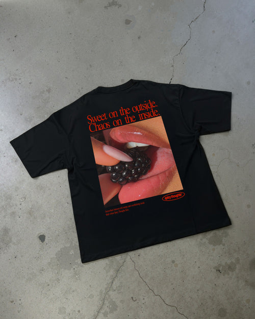 Heavy Oversized Tee - Sweet on the Outside. Chaos on the Inside.
