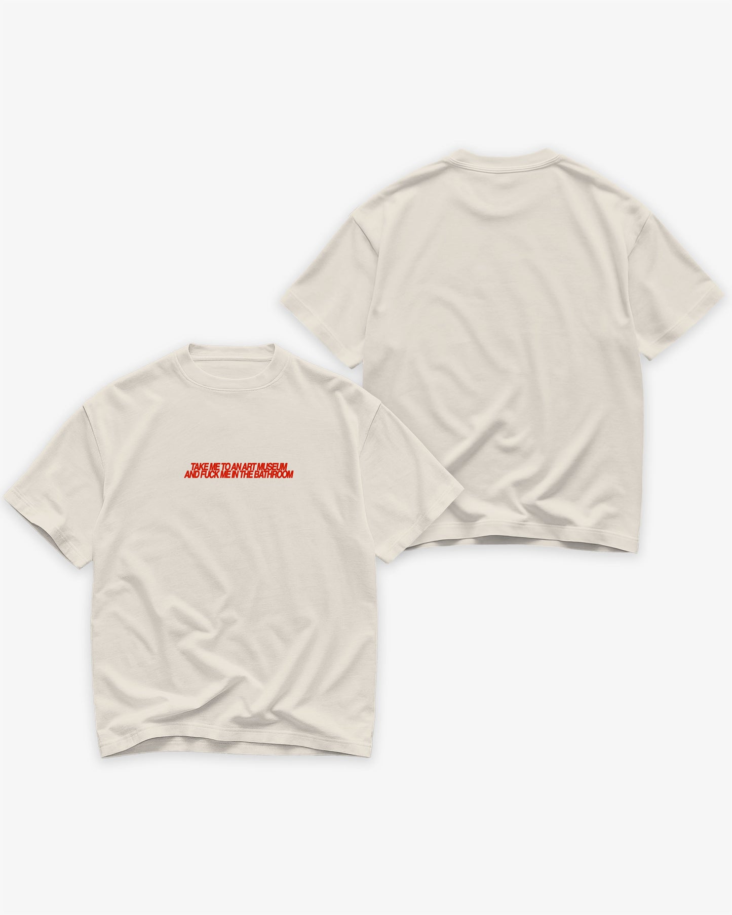 Heavy Oversized Tee - Take Me To An Art Museum