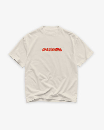 Heavy Oversized Tee - Take Me To An Art Museum