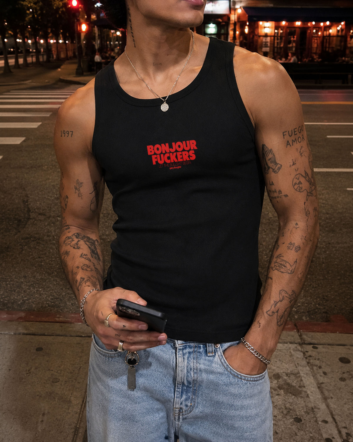 Tank Top - Bonjour Fuckers