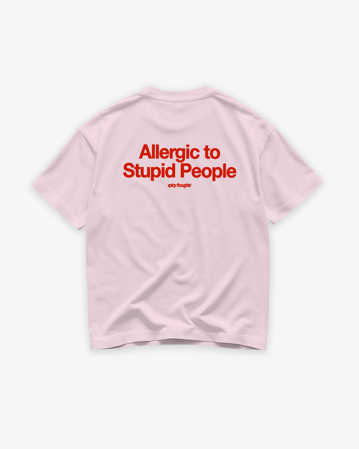 Heavy Oversized Tee - Allergic To Stupid People