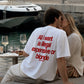 Heavy Oversized Tee - All I Want Is Illegal, Expensive or Blonde