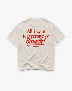 Heavy Oversized Tee - Expensive or Brunette
