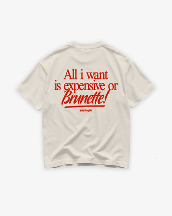 Heavy Oversized Tee - Expensive or Brunette