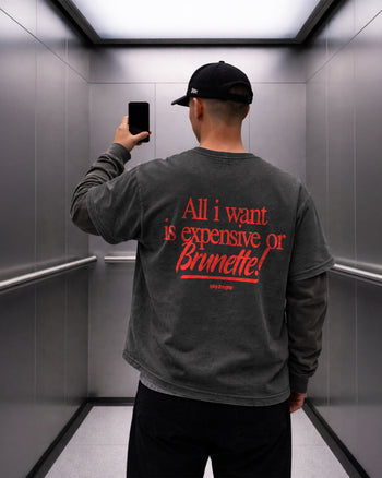Heavy Oversized Tee - Expensive or Brunette