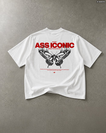 Heavy Oversized Tee - Ass Iconic, Mind Psychotic