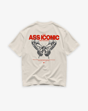 Heavy Oversized Tee - Ass Iconic, Mind Psychotic