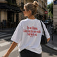 Heavy Oversized Tee - I Will Block You