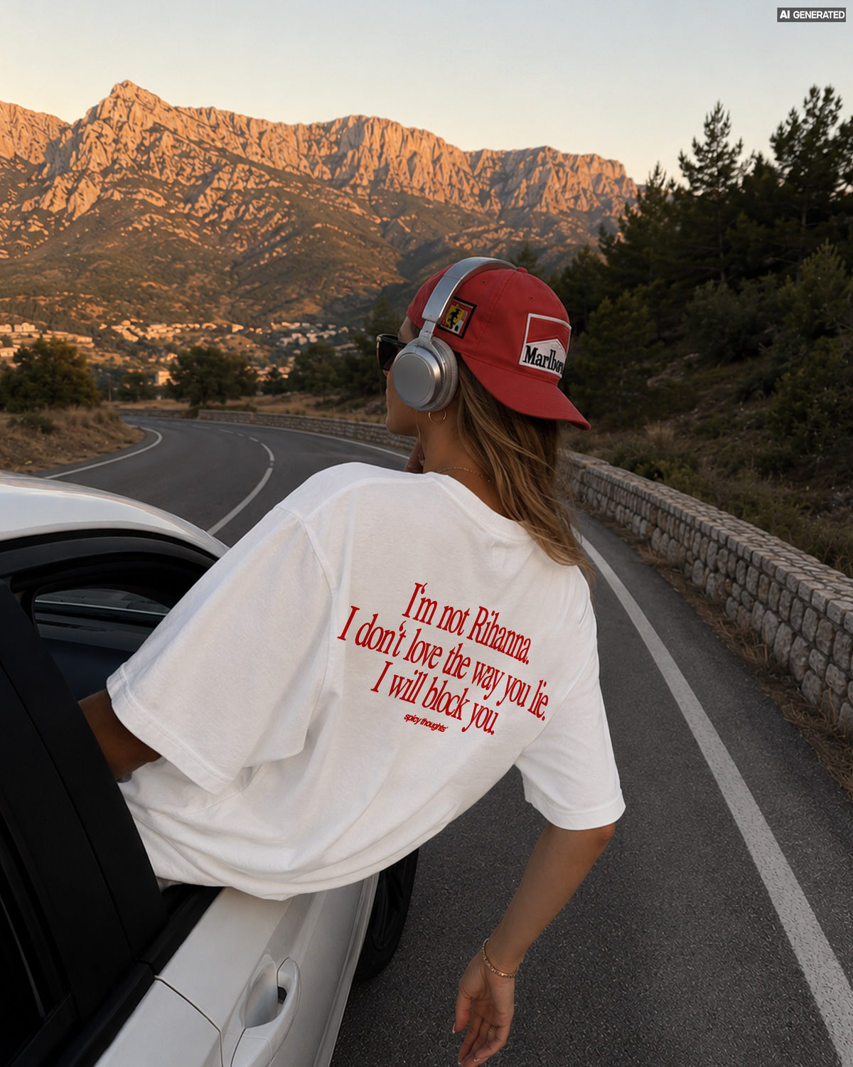 Heavy Oversized Tee - I Will Block You