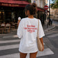 Heavy Oversized Tee - I Will Block You
