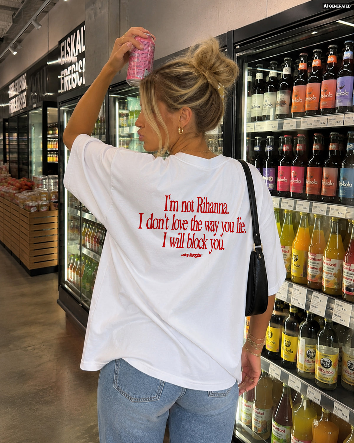 Heavy Oversized Tee - I Will Block You